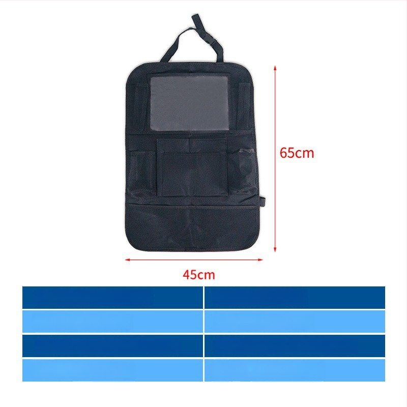 Automobilio galinės sėdynės laikymo krepšys, atsparus vandeniui, sulankstomas, kabinamas organizatorius, iš Oxford audinio, logotipo spausdinimas įmanomas