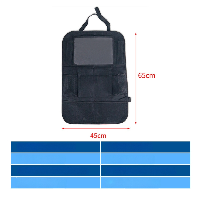 Automobilio galinės sėdynės laikymo krepšys, atsparus vandeniui, sulankstomas, kabinamas organizatorius, iš Oxford audinio, logotipo spausdinimas įmanomas