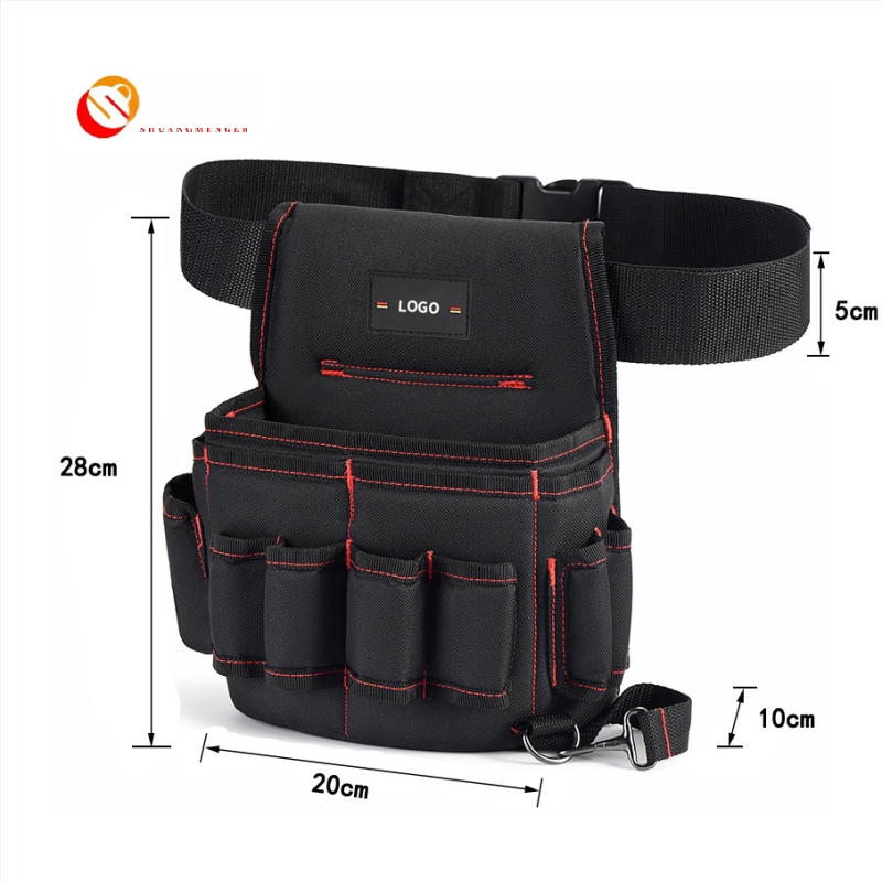 Double Dreamer Įrankių diržo krepšys, Multifunkcinė diržo kišenė, Vandeniui atsparus Oxford audinys, Išplėstas mažas elektrikisto krepšys, Stilius ZC-YB-003