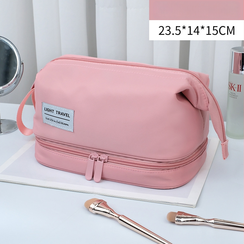 Kelioninė kosmetinė dėžutė su drėgna/sausa atskyrimu, unisex, ultralekva, aukštos tankio nailonas, atspari vandeniui ir kvėpuojanti