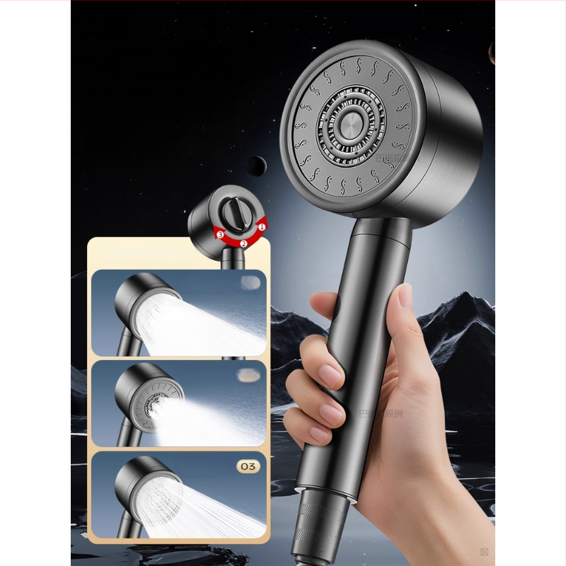 304 roostevabast terasest dušipea pressuriseeritud temperatuuri kontrolliga – ümmargune kuju, elektroplaaditud viimistlus, purunemiskindel