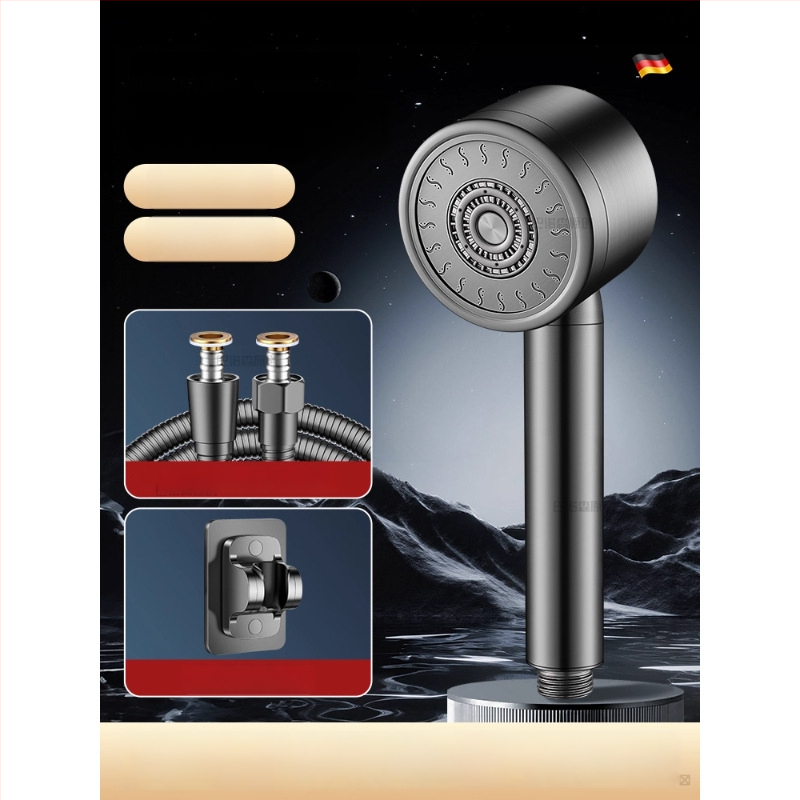 304 roostevabast terasest dušipea pressuriseeritud temperatuuri kontrolliga – ümmargune kuju, elektroplaaditud viimistlus, purunemiskindel