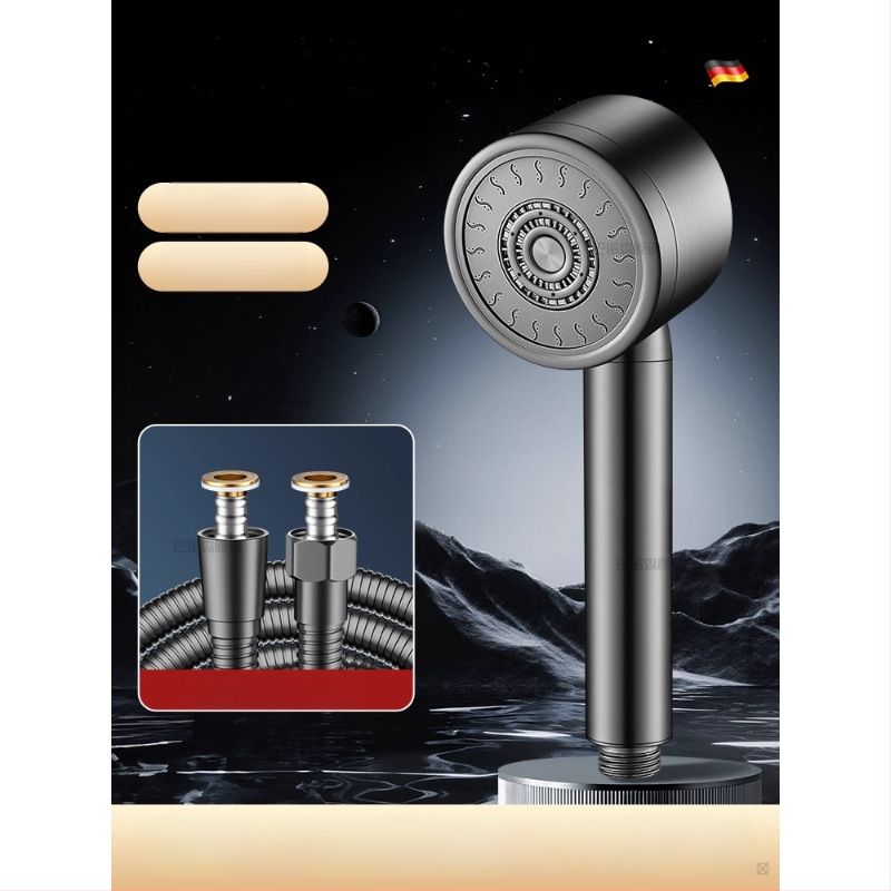 304 roostevabast terasest dušipea pressuriseeritud temperatuuri kontrolliga – ümmargune kuju, elektroplaaditud viimistlus, purunemiskindel