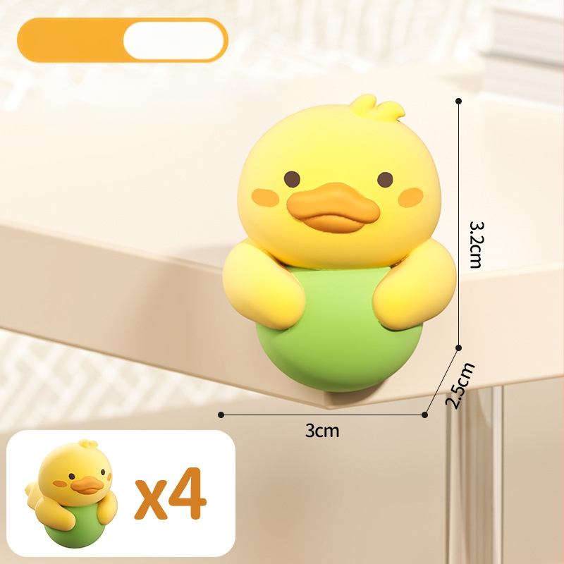 Kokkupõrke nurga kaitse laste laua ja voodi nurkade jaoks - pehme PVC ja akrüülliim, 200 tk pakis.