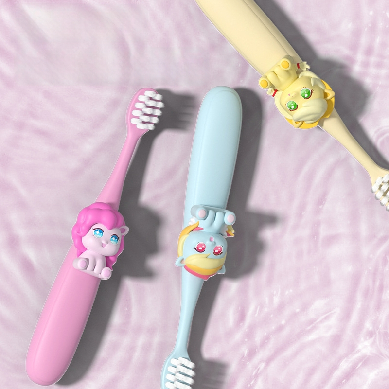 Rokas manuālā bērnu zobu birste ar mīkstām sariņām (sešu vienību iepakojums; CKT25-9-1; Brush mibala; bērniem)