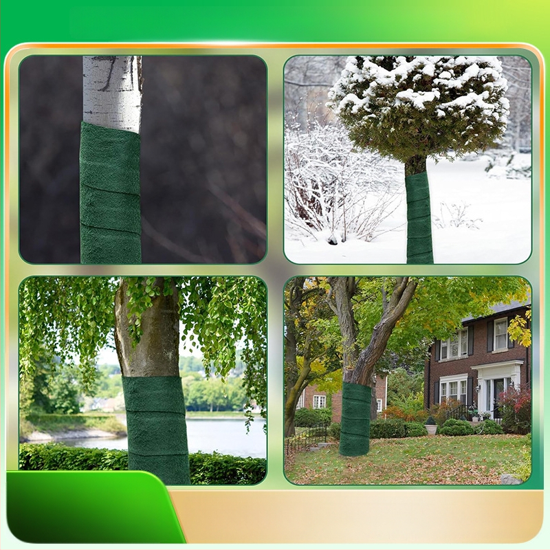 Medžių įvyniojimo audinys – poliesterio izoliacija ir drėkinimas šalčio apsaugai kraštovaizdžio kūrimui