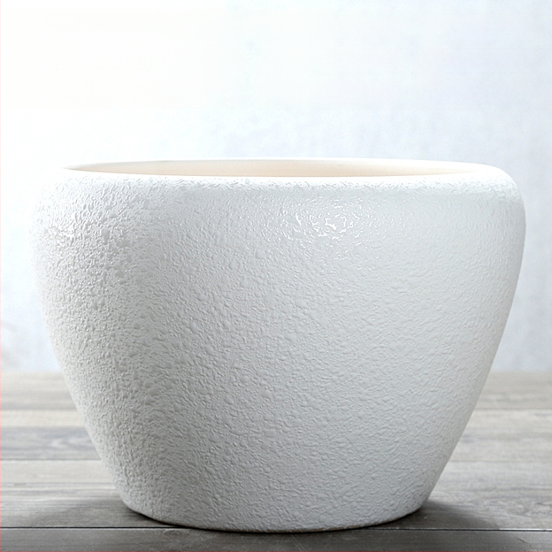 Keraminis gėlių vazonas, stovintis ant grindų, korozijai atsparus, namų sodo naudojimui