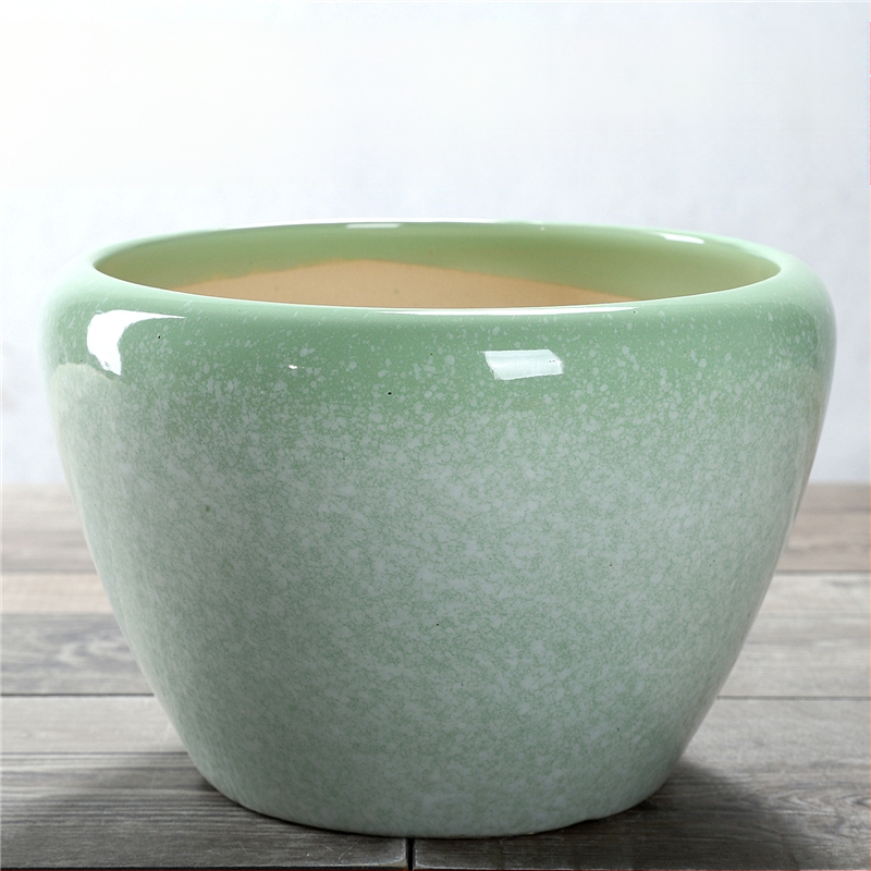 Keraminis gėlių vazonas, stovintis ant grindų, korozijai atsparus, namų sodo naudojimui