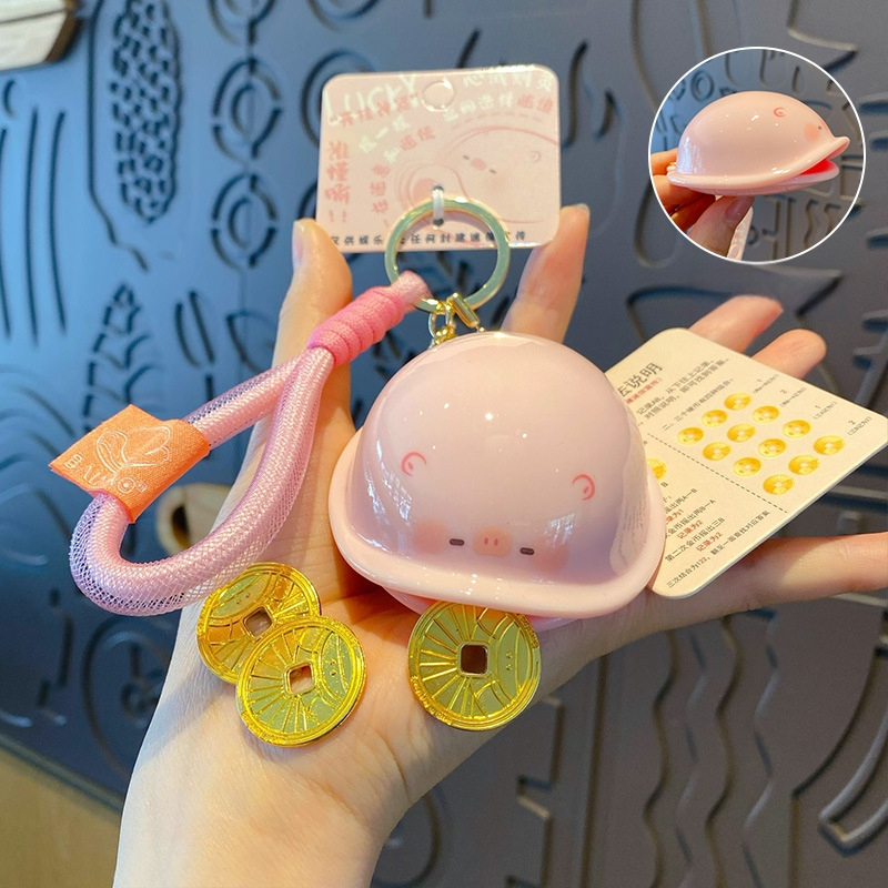 Hundred Mau võtmehoidja ripats, Money Turtle motiiv, multikas stiil, ABS materjal, iseseisev pakkimine