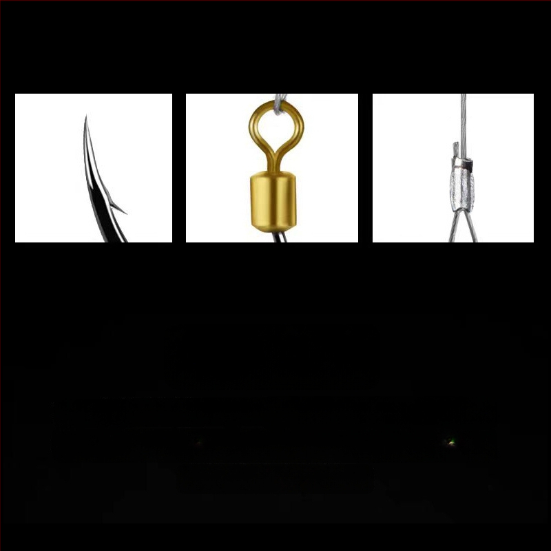 Treasure in the Lake kalastushaak anti-sõlme traadist, topelt-õõg, hammas, merekalapüügiks laevast (erinevad suurused)