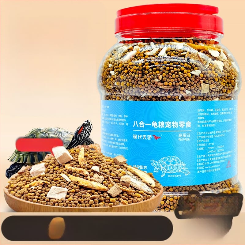 Vėžlių maistas – granuliuotas, akvariumo naminių gyvūnėlių maistas, prekės ženklas Modern Tianjiao
