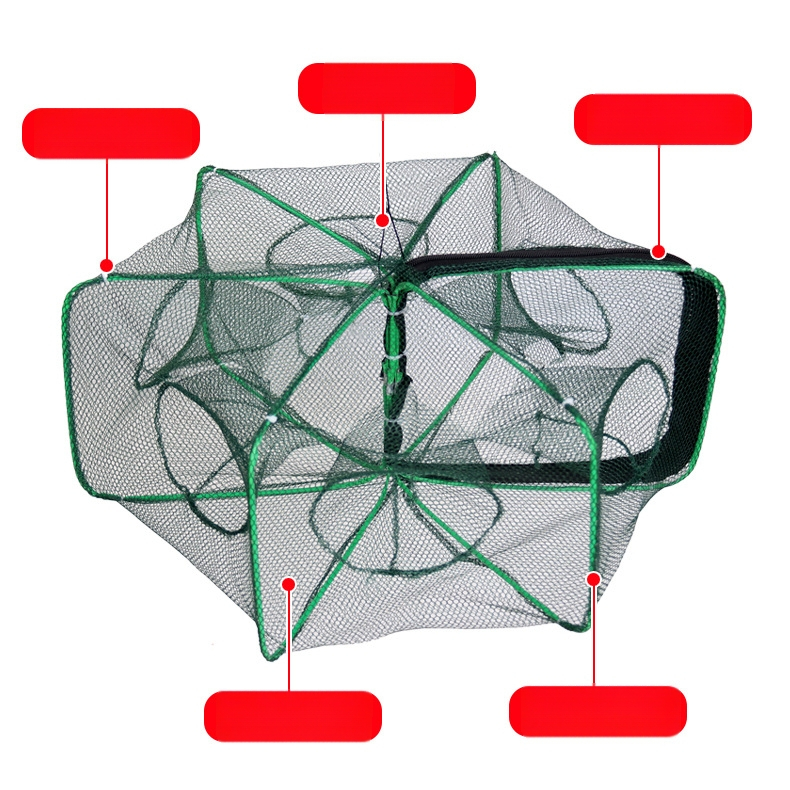 Kreveti poti – tugevdatud kokkupandav konstruktsioon, automaatne püügikast, nailonist konstruktsioon