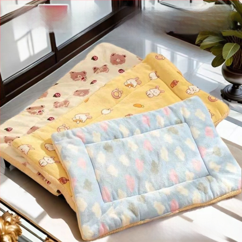 Šuns kilimėlis - žieminis storas pūkuotas guolis, šilta ir ekstra stora pagalvė