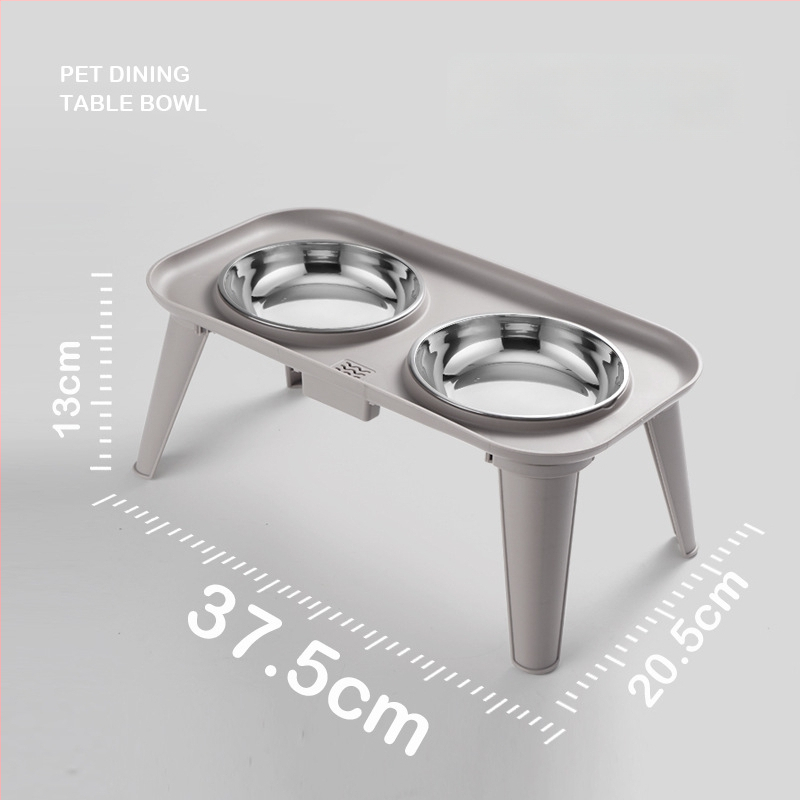 Nerūdijančio plieno gyvūnėlių maitinimo rinkinys — dvigubas dubuo su kaklo apsauga, išimamas, kilmė Zhejiang