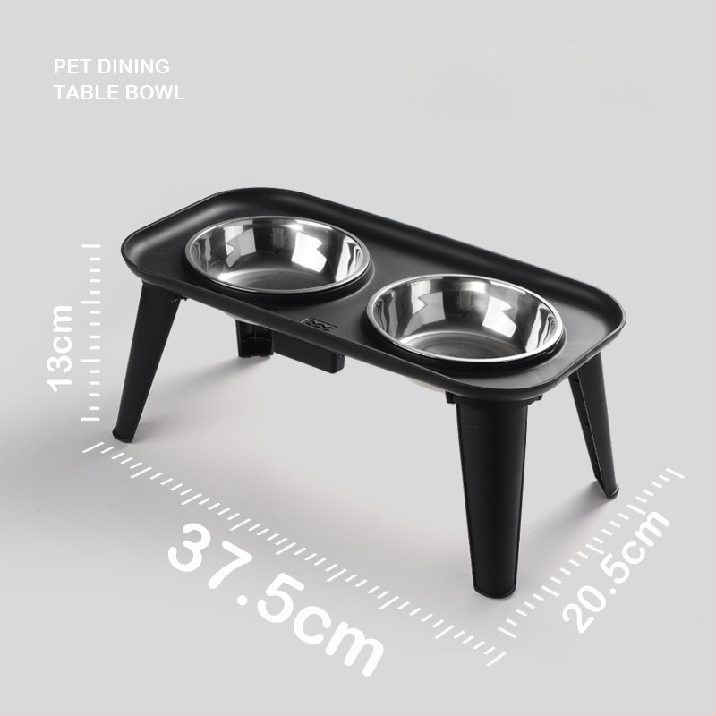 Nerūdijančio plieno gyvūnėlių maitinimo rinkinys — dvigubas dubuo su kaklo apsauga, išimamas, kilmė Zhejiang