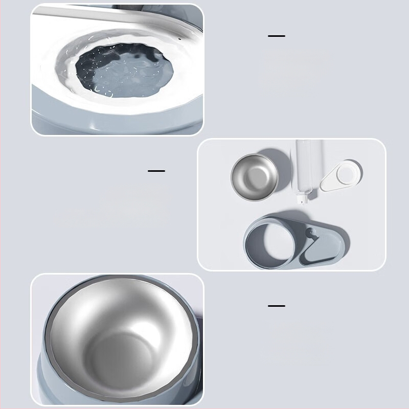 Kassi vee- ja toidukauss; materjalid: PP, PET, roostevaba teras; sobib kassidele