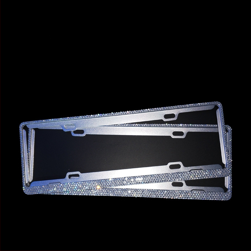 Alumiiniumist numbriraam teemantidega, uue energia sõidukitele, täis puurimise kujundus