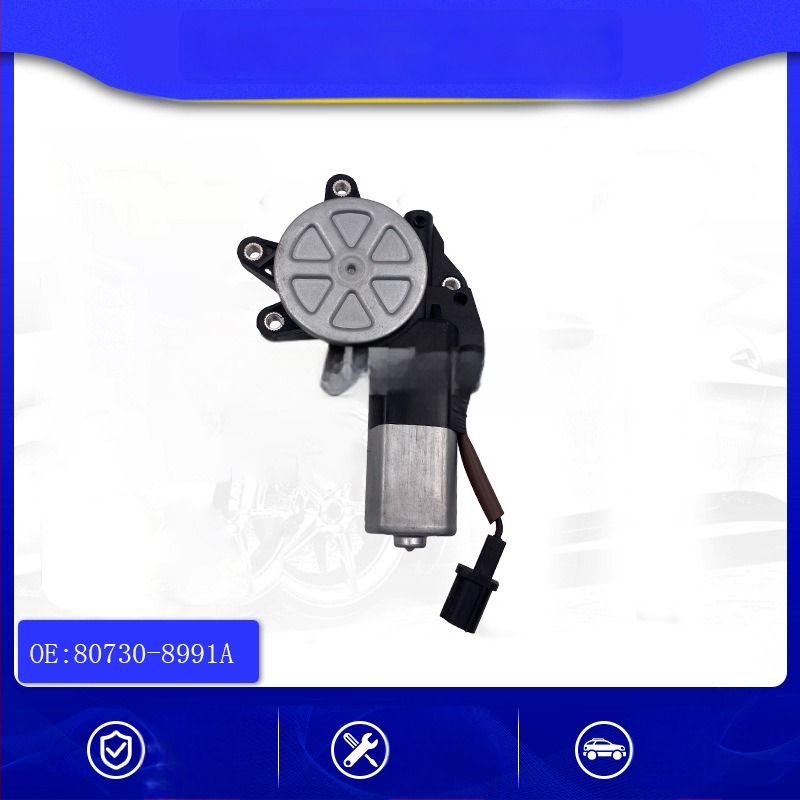 Priekinio durų stiklo kelimo variklis - Dešinė pusė, Modelis 80730-8991A, Nissan Tiida C11, Medžiaga: Geležis