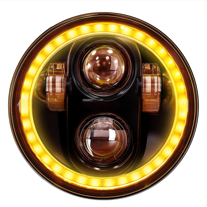 Wrangler LED esilatern Angel Eye rõngaga, maasturiga sobib — 12V, 40W, 4000lm, IP67