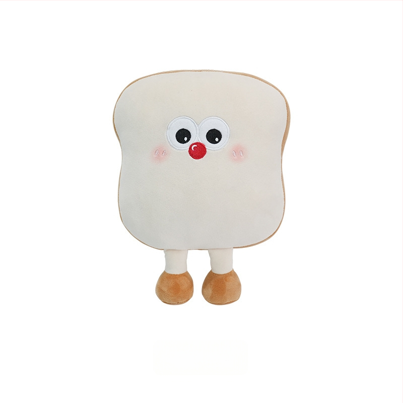 Feather cen Puhas auto kaela padja Toast Biscuits mustril, täidis PP puuvill