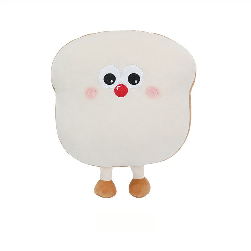 Feather cen Puhas auto kaela padja Toast Biscuits mustril, täidis PP puuvill