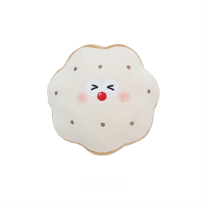 Feather cen Puhas auto kaela padja Toast Biscuits mustril, täidis PP puuvill