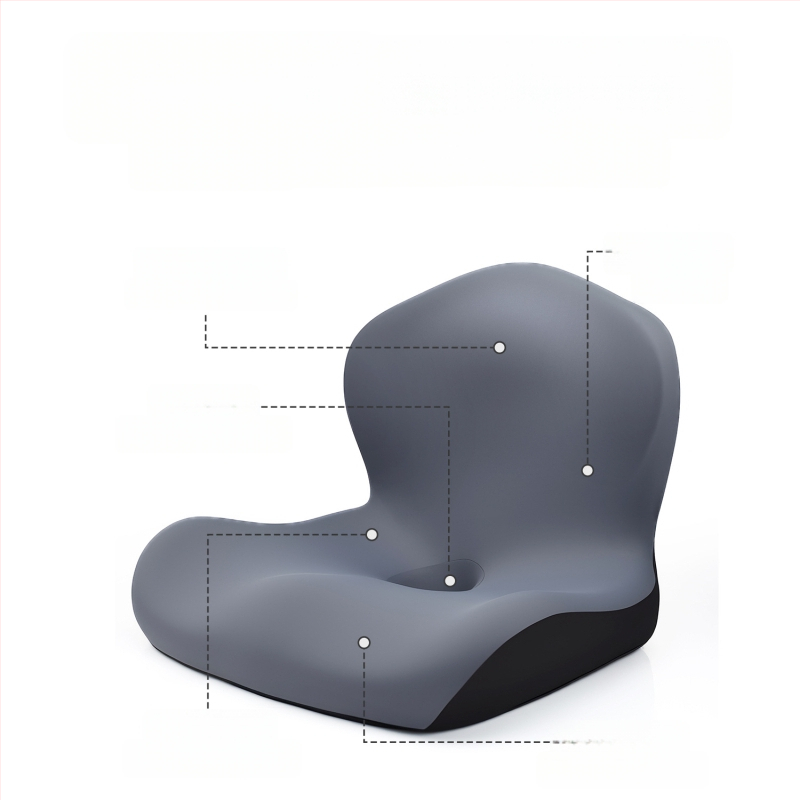 Atminties putų vienos dalies sėdynės pagalvė su Ice Silk danga ir integruota nugaros atrama biuro kėdei