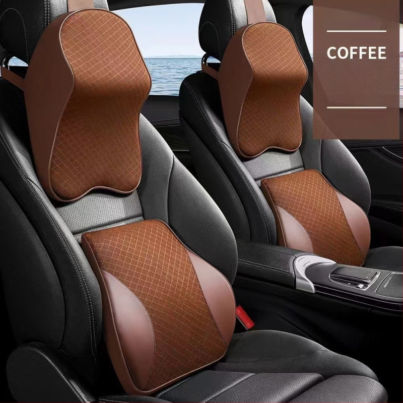 Evans auto kaela- ja alaselja padi mäluvaht, hingav võrk ja alaselja tugi – kunstnahk, universaalne sobivus