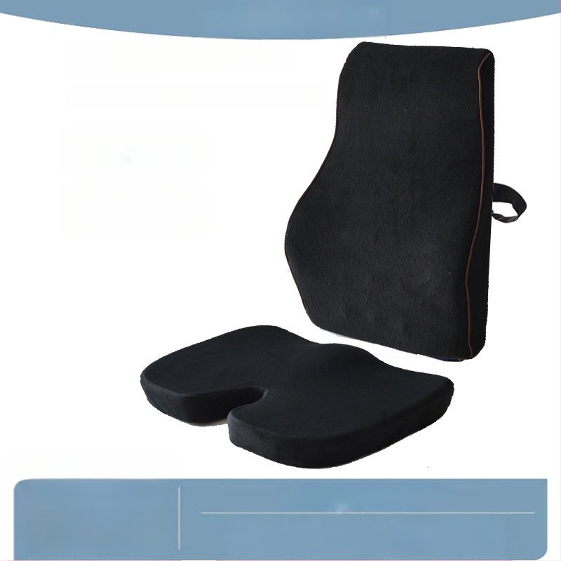 Memorijos putplasčio sėdynės pagalvė su juosmens parama — biurui, minimalistinis stilius, prisitaikantis