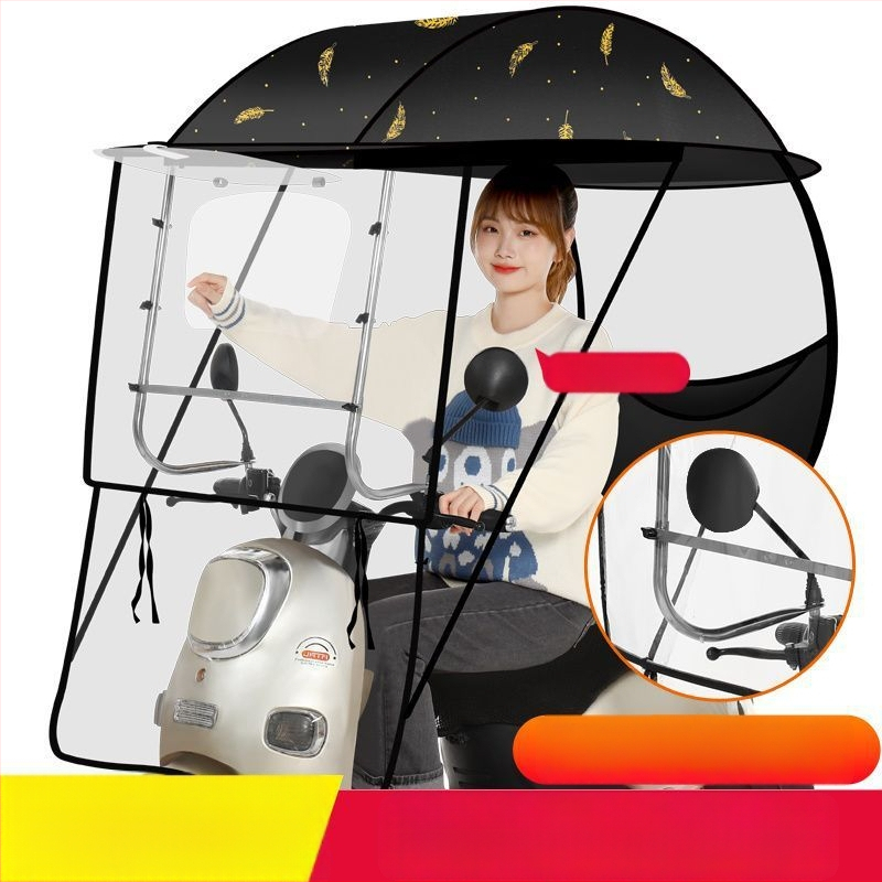 Respect saulės skėtis elektriniams transporteriams – rankinis atidarymas, suaugusiems, 1,2 kg