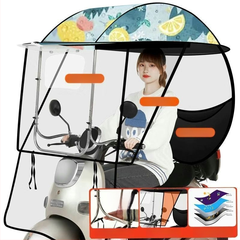 Respect saulės skėtis elektriniams transporteriams – rankinis atidarymas, suaugusiems, 1,2 kg