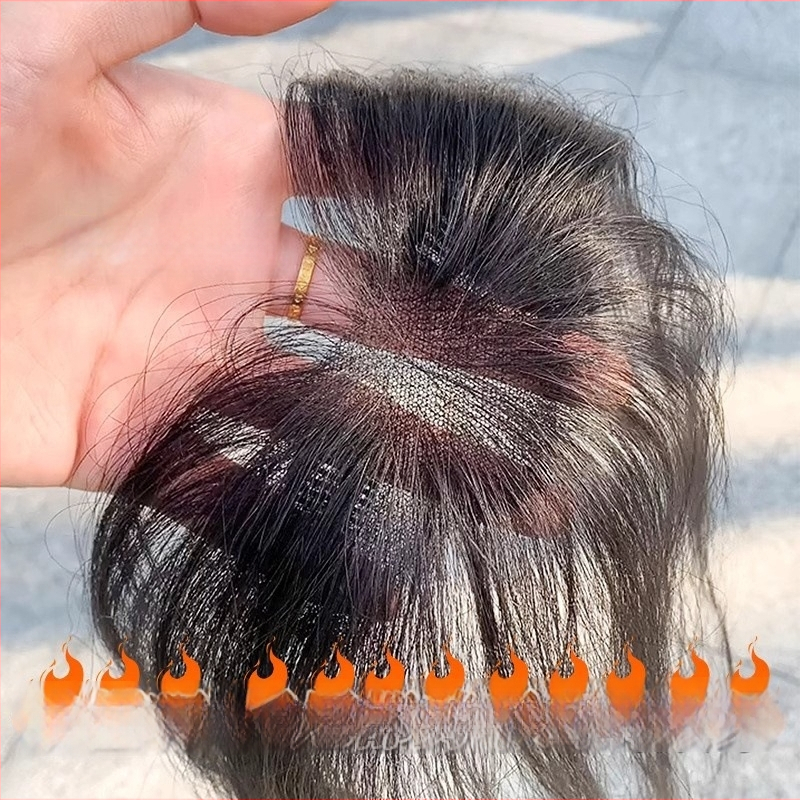 Juuksepikendus frontaalse lõikega – ehtne inimjuuksed, käsitöö, sirge, värvitav ja permitav