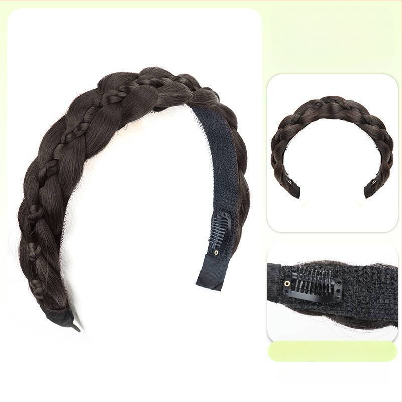Magnetinė žuvies kaulo pynė peruka, vieno gabalo sintetinių plaukų, anime cosplay stilius, modelis CX006 Magnetic Princess Braid, veido formavimas ir apimties suteikimas