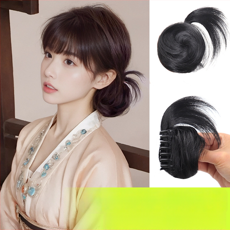 Klipų parūka, natūralus stilius, Grab Chicken Feather Balls modelis, karščiui atsparus vielas (Modelis: Grab Chicken Feather Balls; Medžiaga: karščiui atspari viela; Dažymas: netinkamas karštam dažymui; Efektas: formos keitimas)