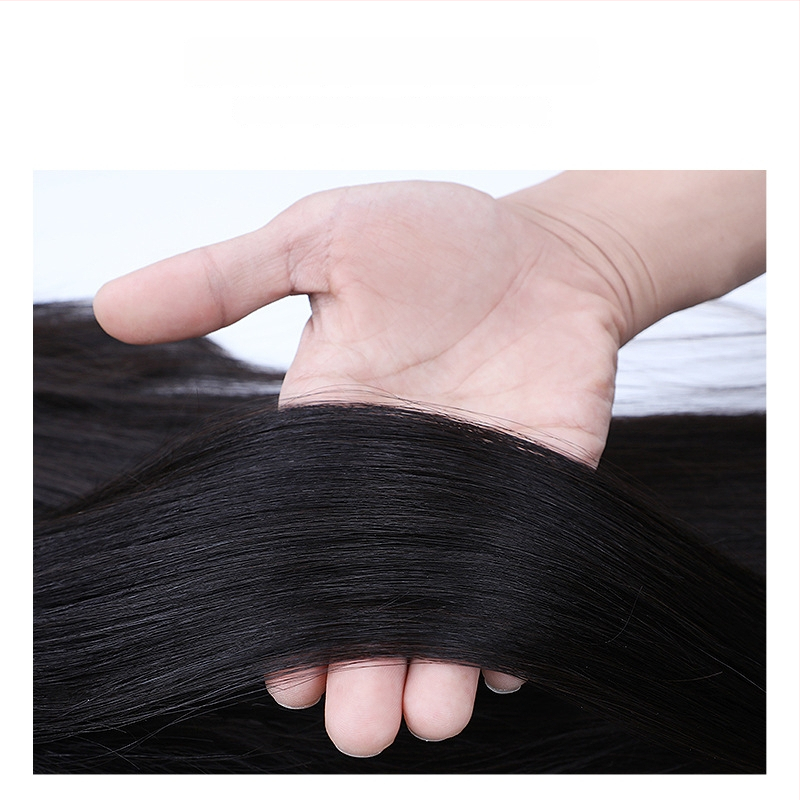 Klipų parūka, natūralus stilius, Grab Chicken Feather Balls modelis, karščiui atsparus vielas (Modelis: Grab Chicken Feather Balls; Medžiaga: karščiui atspari viela; Dažymas: netinkamas karštam dažymui; Efektas: formos keitimas)