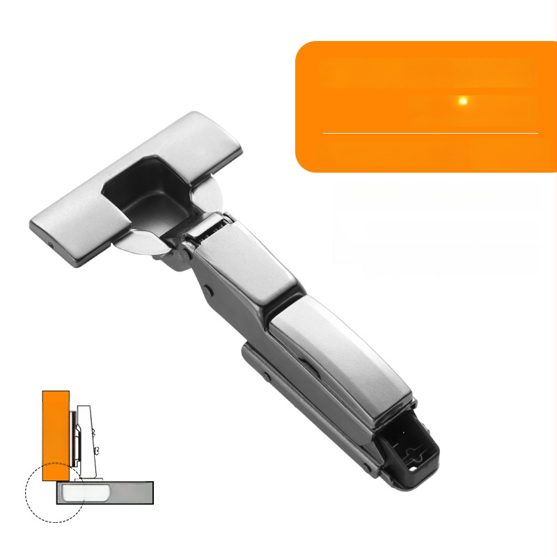 Drabužių spintos durų vyriai su trimis sekcijomis amortizatoriumi, reguliuojamas hidraulinis mechanizmas, modelis CG-T9, šaltai valcuotas plienas, 1 mm storis, elektroplakavimas