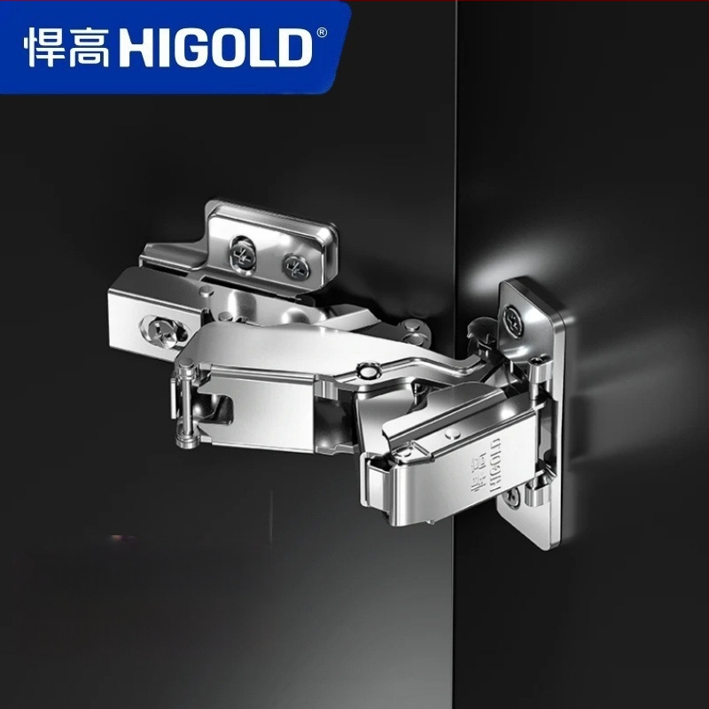 Higold 165° kampinis spintos vyris, dviejų pakopų dempavimas, tylus uždarymas, šaltai valcuotas plienas, nikeliuotas plienas