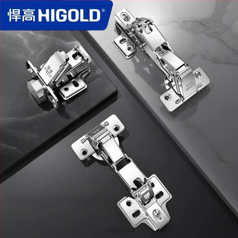 Higold 165° kampinis spintos vyris, dviejų pakopų dempavimas, tylus uždarymas, šaltai valcuotas plienas, nikeliuotas plienas