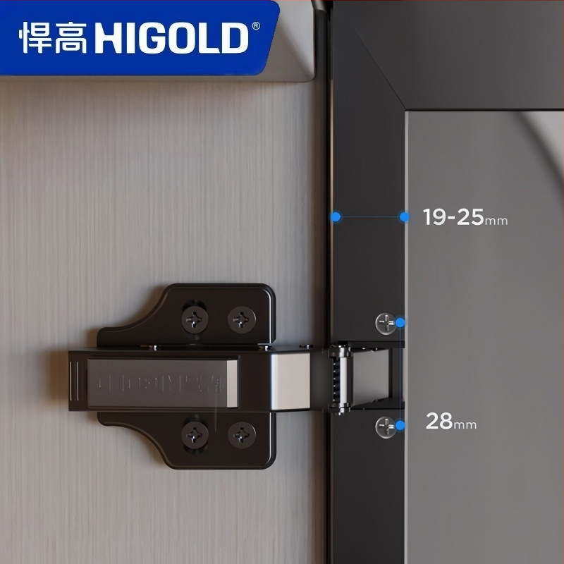 Higold G Series durų vyriai su aliuminio rėmu, amortizatorius, tylus uždarymas, šaltai valcuotas plienas