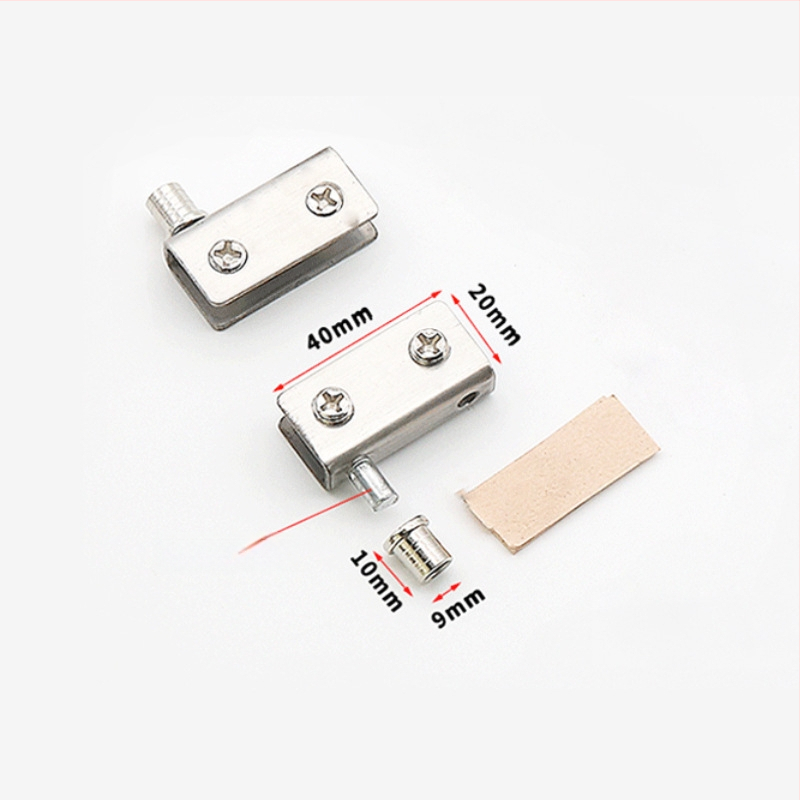 Jingpai stiklo vitrininė durų klipsas – nerūdijantis arba šaltai valcuotas plienas, vielos braižymas ir elektroplakavimas, šiuolaikiškas minimalistinis stilius, suderinamas su stiklinėmis vitrininėmis durimis, privatūs etikete galimi