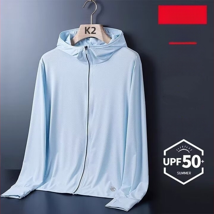 UV kaitse riided kapuutsiga, õhuke materjal, 100% polüester, tihe lõige