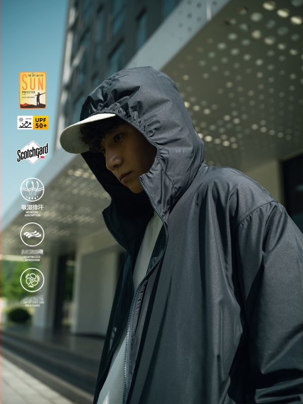 Gobtuvinė vasaros striukė – japonų retro stilius, UPF50+ saulės apsauga, lengvas poliesteris, daug kišenių, užtrauktukas