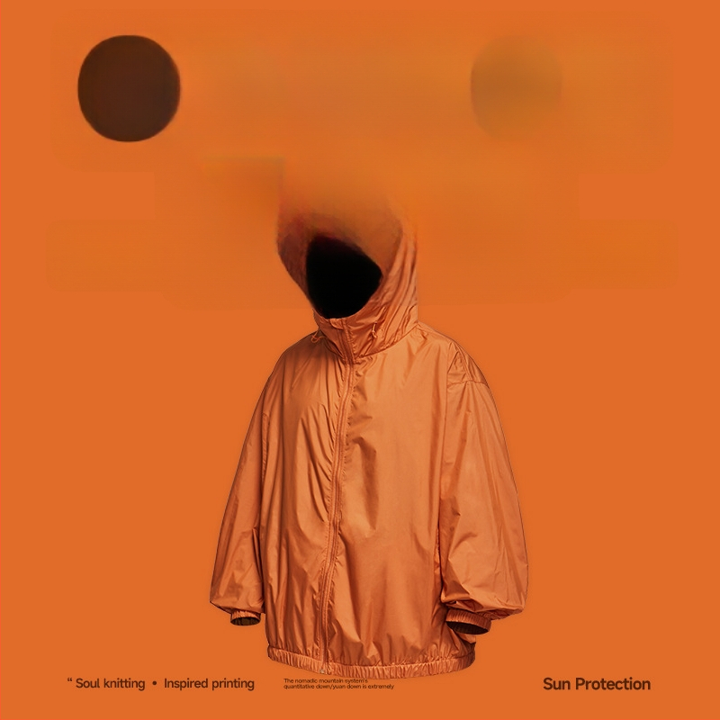 Jakk Tefloni kolmekaitse tehnoloogiaga päikesekaitseks, 100% polüester, kapuutsiga, vaba lõige.