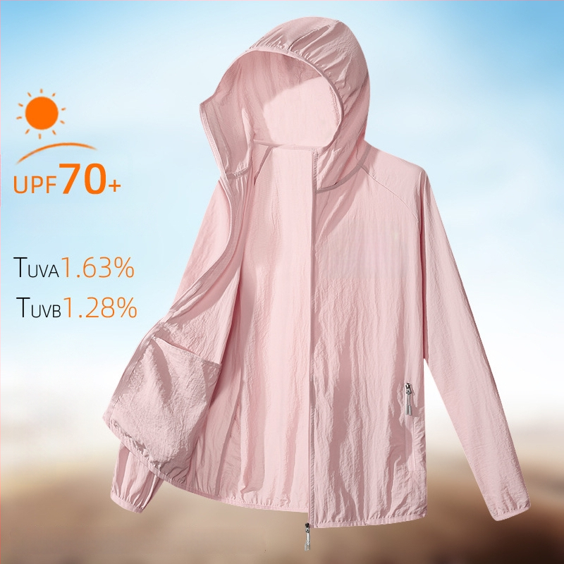 Õues kantav tuulejope kapuutsiga, UPF50+ UV kaitse, hingav, kiiresti kuivav