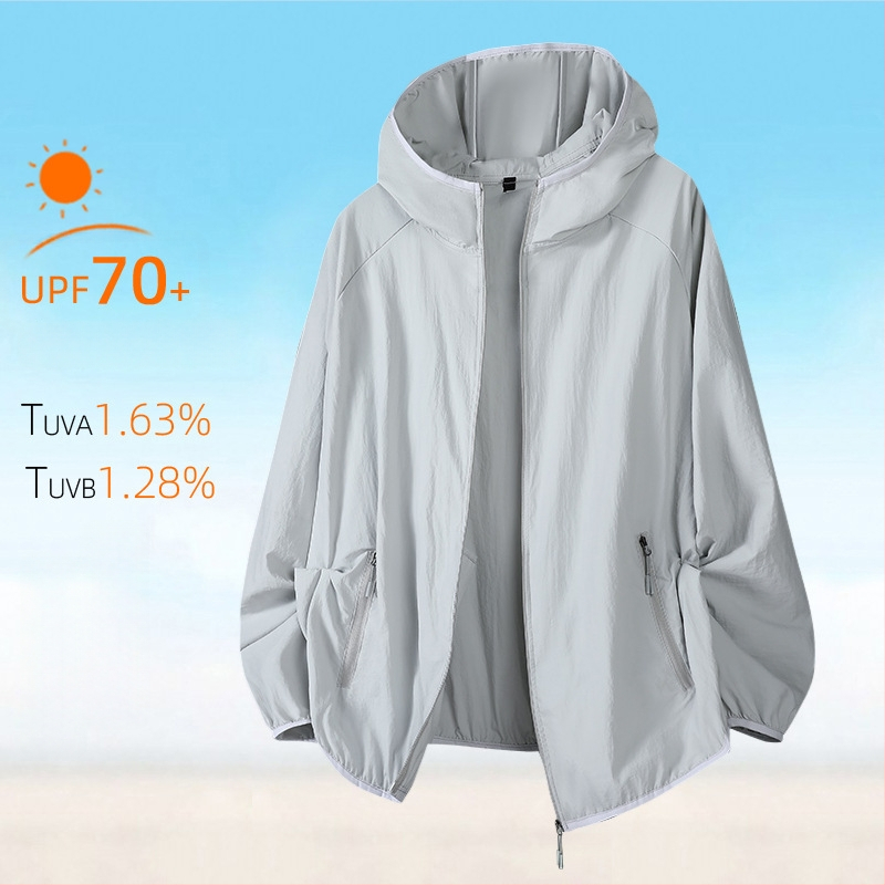 Õues kantav tuulejope kapuutsiga, UPF50+ UV kaitse, hingav, kiiresti kuivav