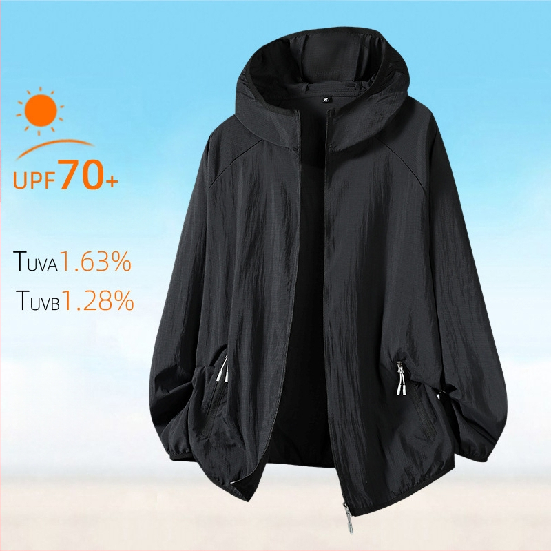 Õues kantav tuulejope kapuutsiga, UPF50+ UV kaitse, hingav, kiiresti kuivav