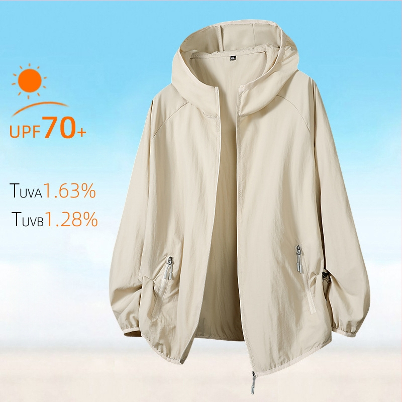 Õues kantav tuulejope kapuutsiga, UPF50+ UV kaitse, hingav, kiiresti kuivav
