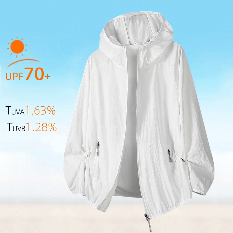 Õues kantav tuulejope kapuutsiga, UPF50+ UV kaitse, hingav, kiiresti kuivav