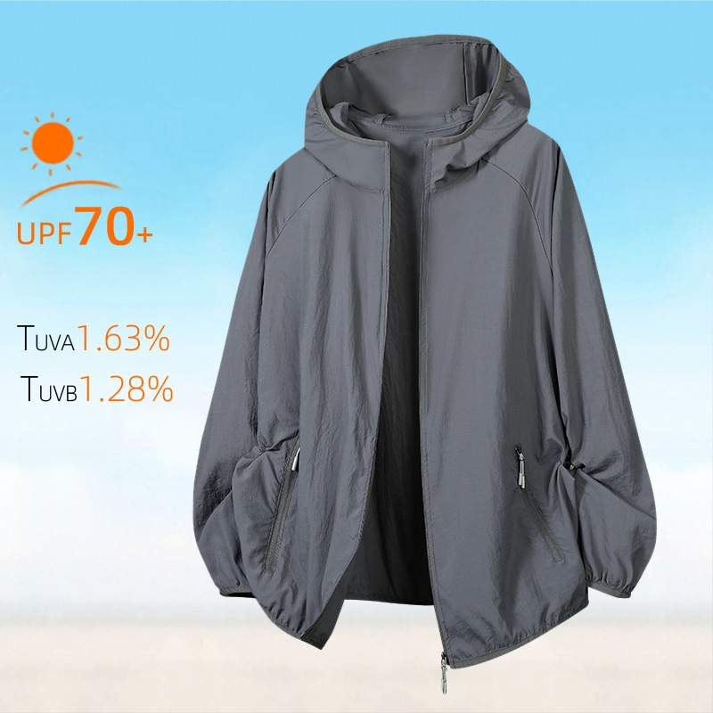 Õues kantav tuulejope kapuutsiga, UPF50+ UV kaitse, hingav, kiiresti kuivav