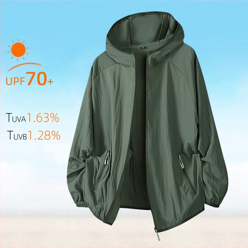 Õues kantav tuulejope kapuutsiga, UPF50+ UV kaitse, hingav, kiiresti kuivav